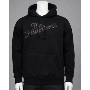 The Hundreds Black Pullover Hoodie ROSES ON LOGO MENS SIZE M PRE-OWNED
